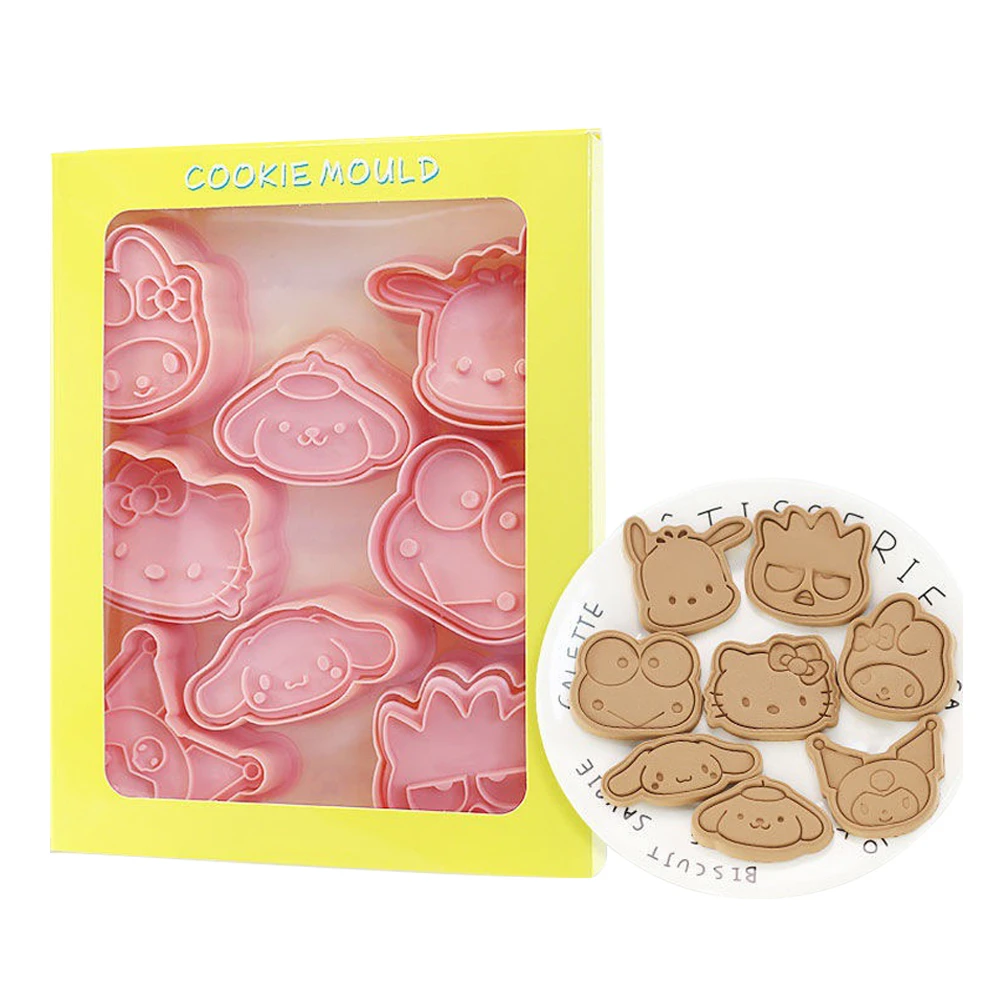 

3D формочка для печенья с штампами Hello Cartoon формочка для печенья для выпечки 8 шт. пресс для печенья пластиковые формочки для печенья для детей...