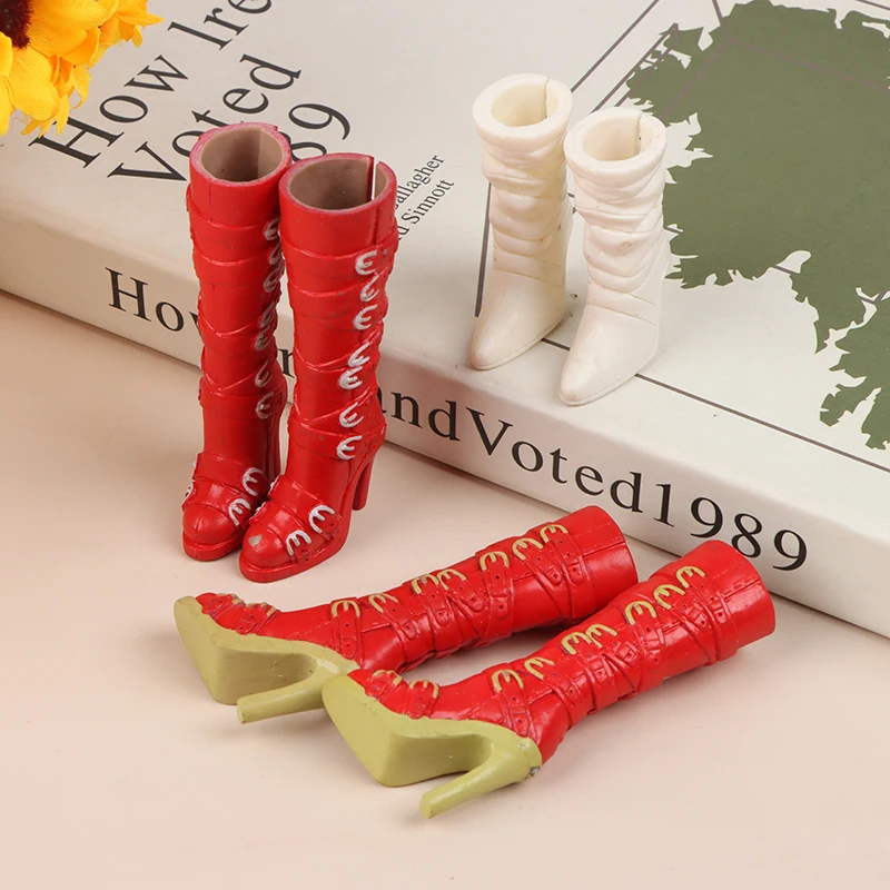 

1Pair Fashion Shoes For 6 points doll Dolls Accessories Shoes Boots Kids Pretend Play Toys Gift