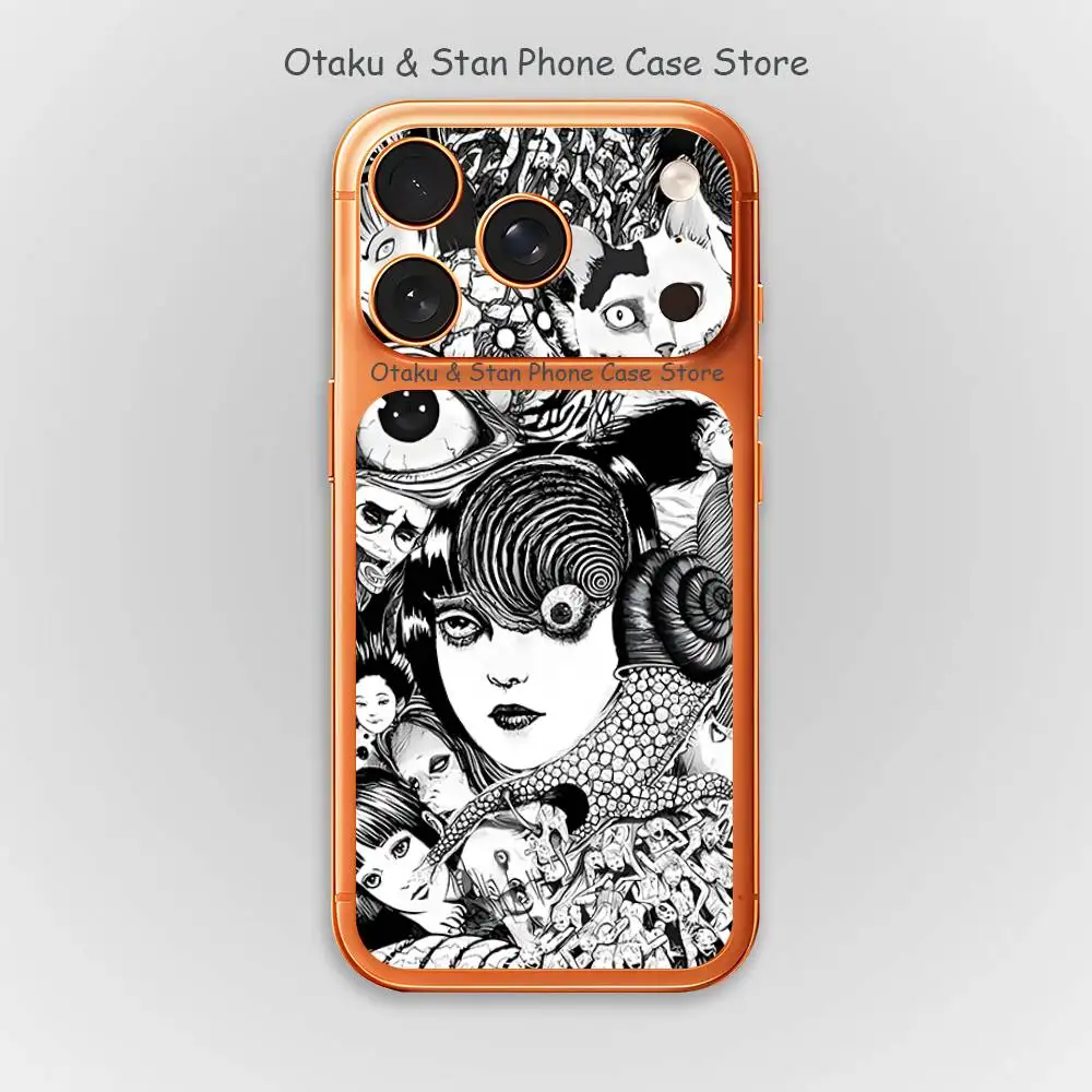 Фото Защитная пленка J-Junji Ito M-manga для объектива iPhone 17 Pro Max, защитная пленка для задней панели телефона. №4