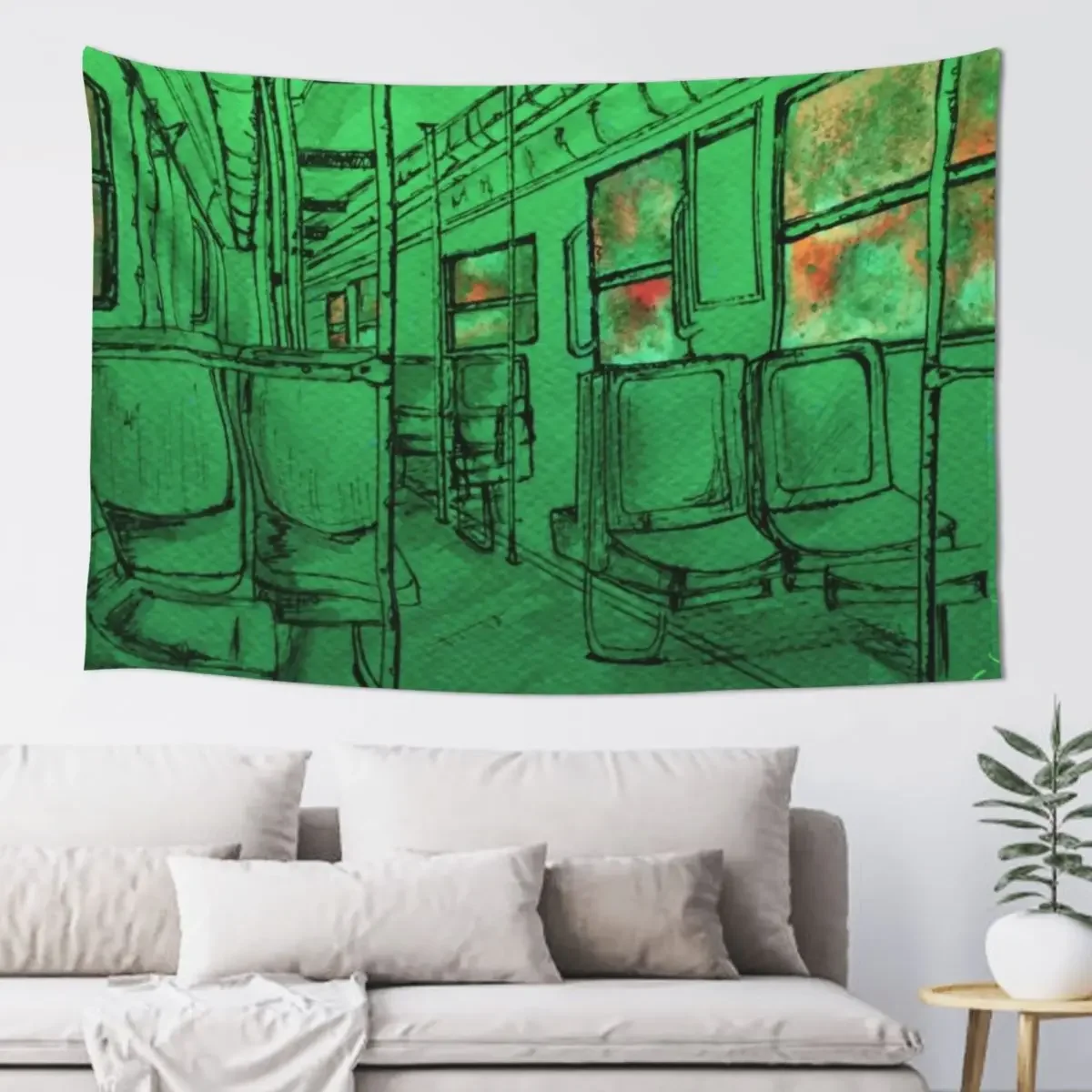 Dojazdy to M31 - неоновый гобелен домашний декор эстетические настенные гобелены