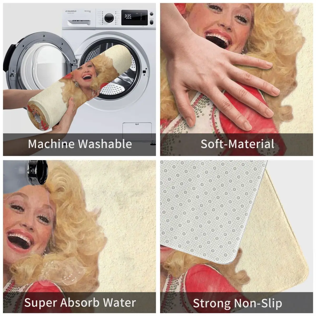 Долли Партон 40x60 см Ковер Полиэстеровые Коврики Современный Дверной Проем