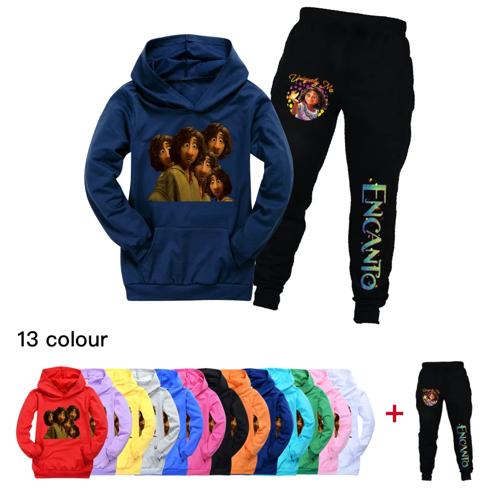 

Disney Movie Encanto Mirabel Boys Girls Baby Girls 2 Piece Activewear Long Sleeve Hoodie Pants Breathable Spring