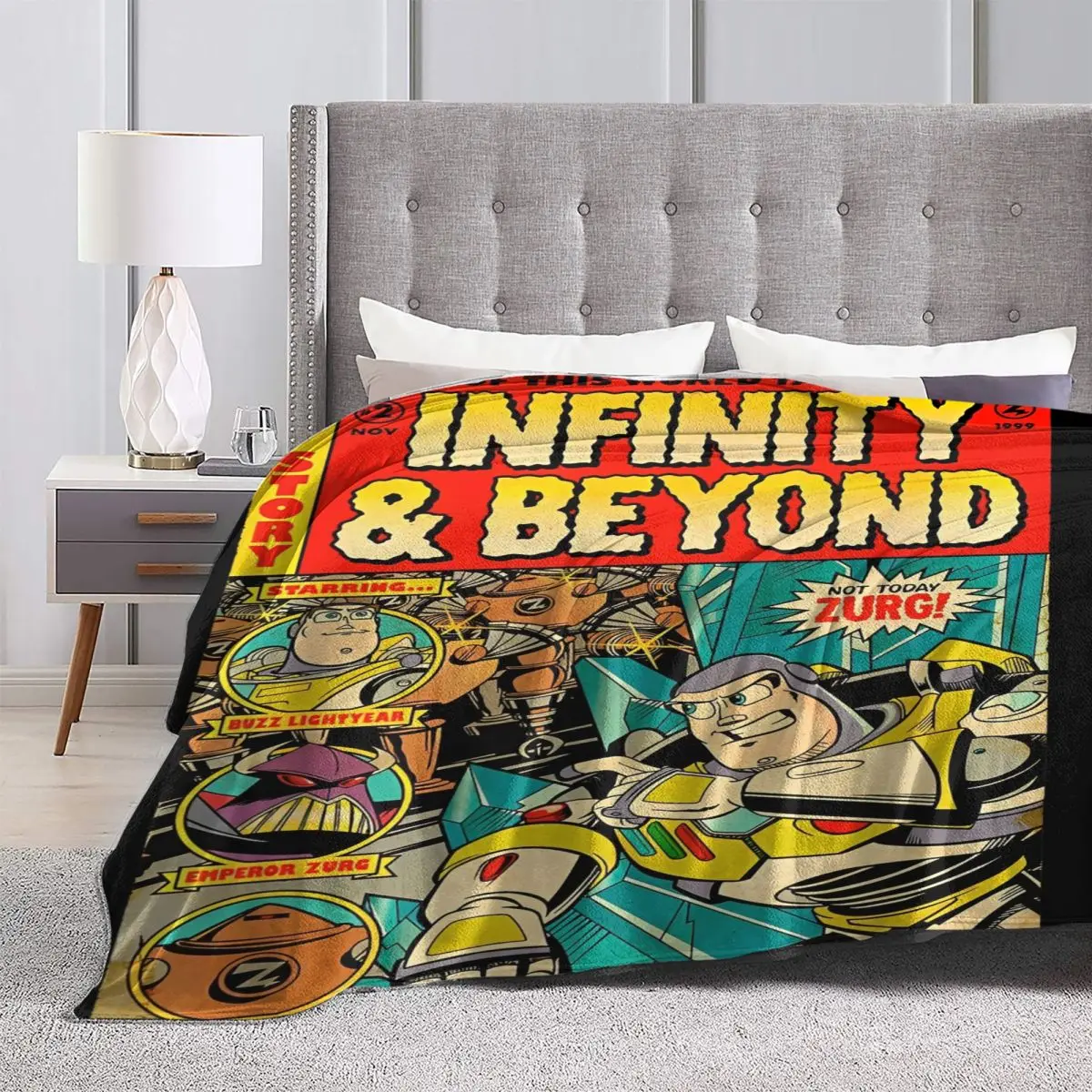 Расслабьтесь История игрушек Базз Лайтер Ретро Комикс Одеяло Мерч Постельные