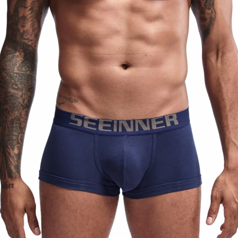 

Мужское нижнее белье, хлопковые мужские трусы-боксеры, однотонное нижнее белье, хлопковые боксеры, мужское нижнее белье с отверстием для пе...