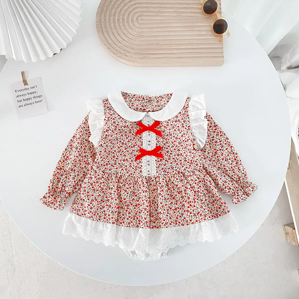 

Sanlutoz Notely Autumn Baby Girls Clothing Onesies Floral Lace Cute Spring Long Sleeve Infants Girls Bodysuits
