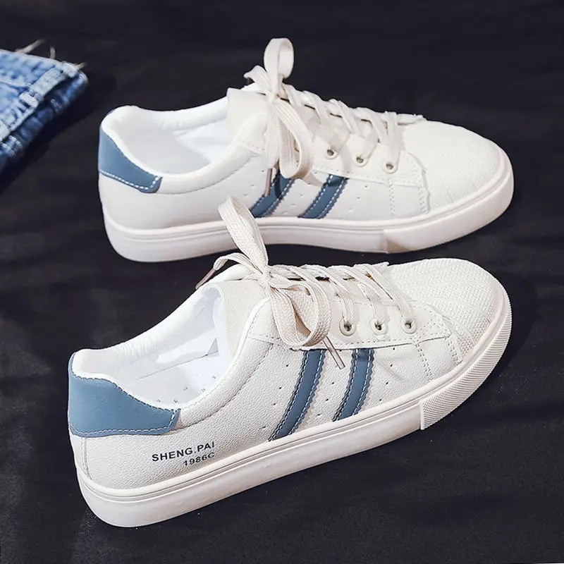 

2022 New Women's Sneakers Sports Shoes Platform White Harajuku Fashion Cute Vulcanized Running Tennis Flat Walking shoes