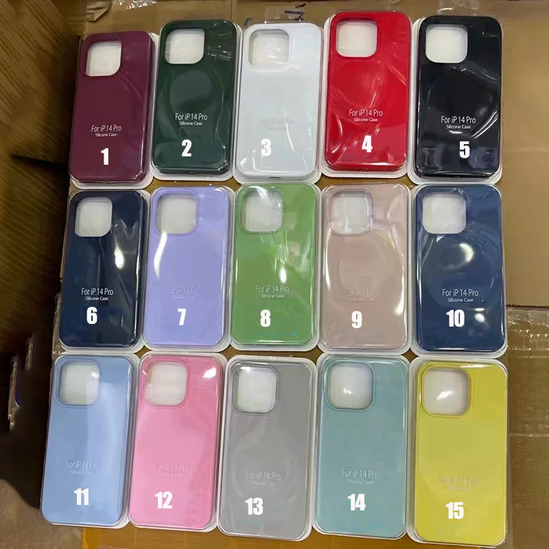 Чехол для телефона iphone 14 pro max, мягкая задняя крышка из жидкого силикона для iphone 14 pro, чехол-бампер