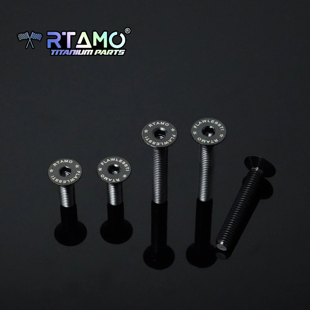 Фото RTAMO Титановые болты Gr5 M5, винт TWM для крышки масляного бака Yamaha YZF-R1/R1M/R3/R6/MT03/MT07/M09/MT10, высокопрочные, антикоррозийные №2