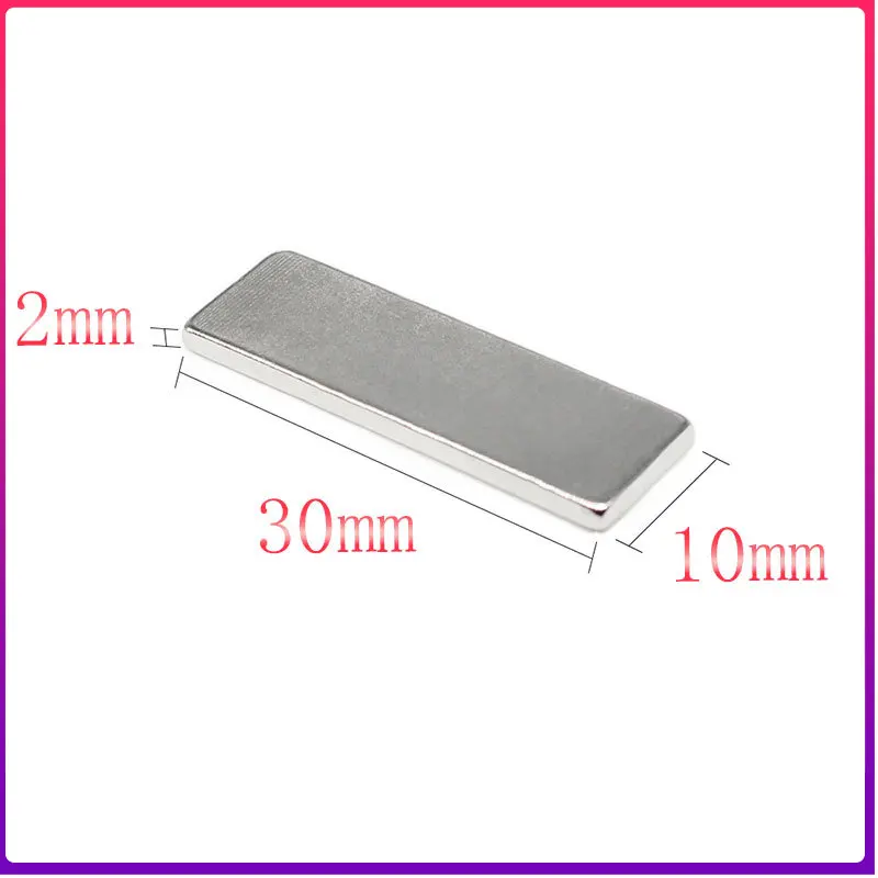 

5/10/20/30/50/100PCS 30x10x2mm Block Powerful Strong Magnetic Magnets 30x10x2 Rectangular Rare Earth Neodymium Magnet 30*10*2