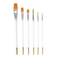 6pcs watercolor brushes convenient painting brushes portable brushes