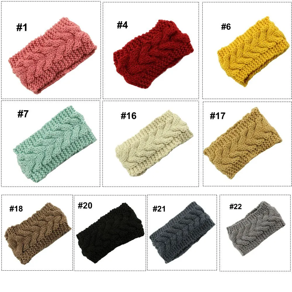 

Winter Fashion Women Knitted Turban Headbands