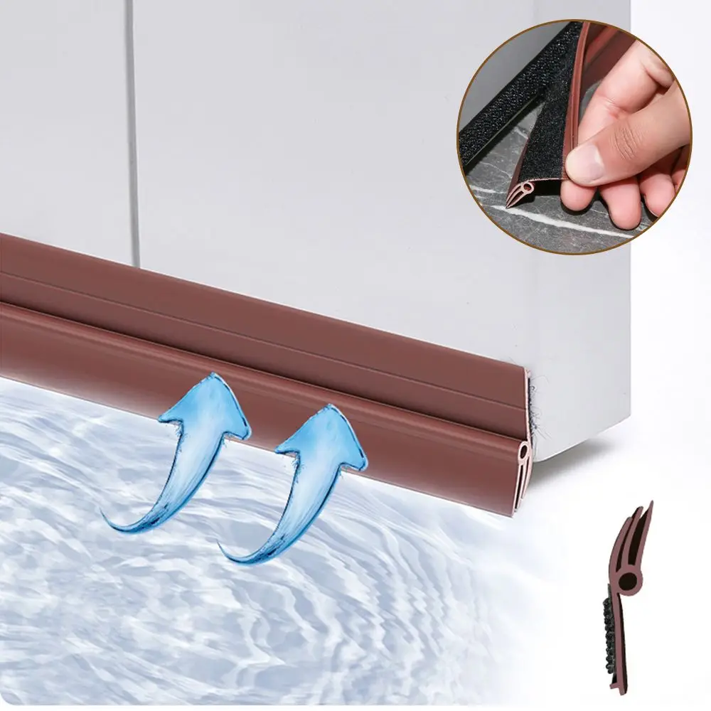 

Windproof Dust Blocker Noise Reduction Weather Stripping Door Bottom Sealing Strip Door Draft Stopper Draught Excluder