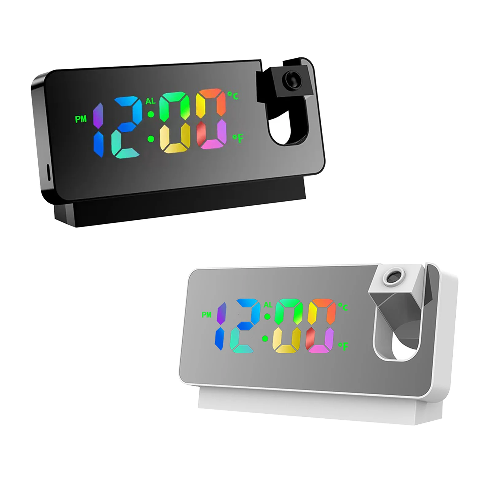 

LED Digital Projection Alarm Clock Table Electronic Alarm Clock With Projection FM Radio Time Projector Bedroom Bedside Clock