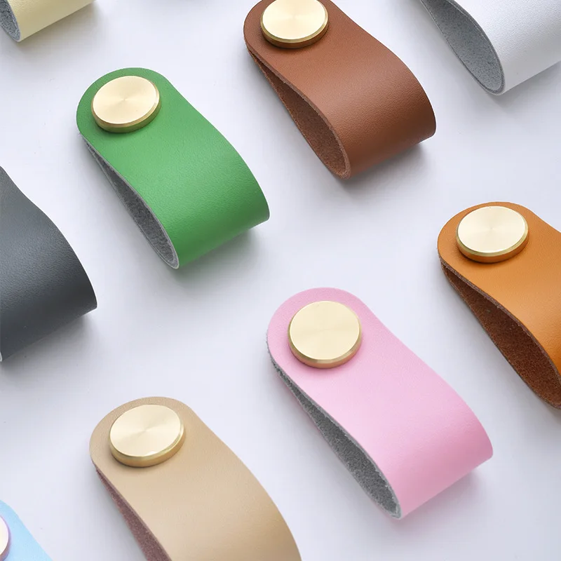 Латунная ручка Cowhhide в скандинавском стиле детская комната татами шкаф дверь