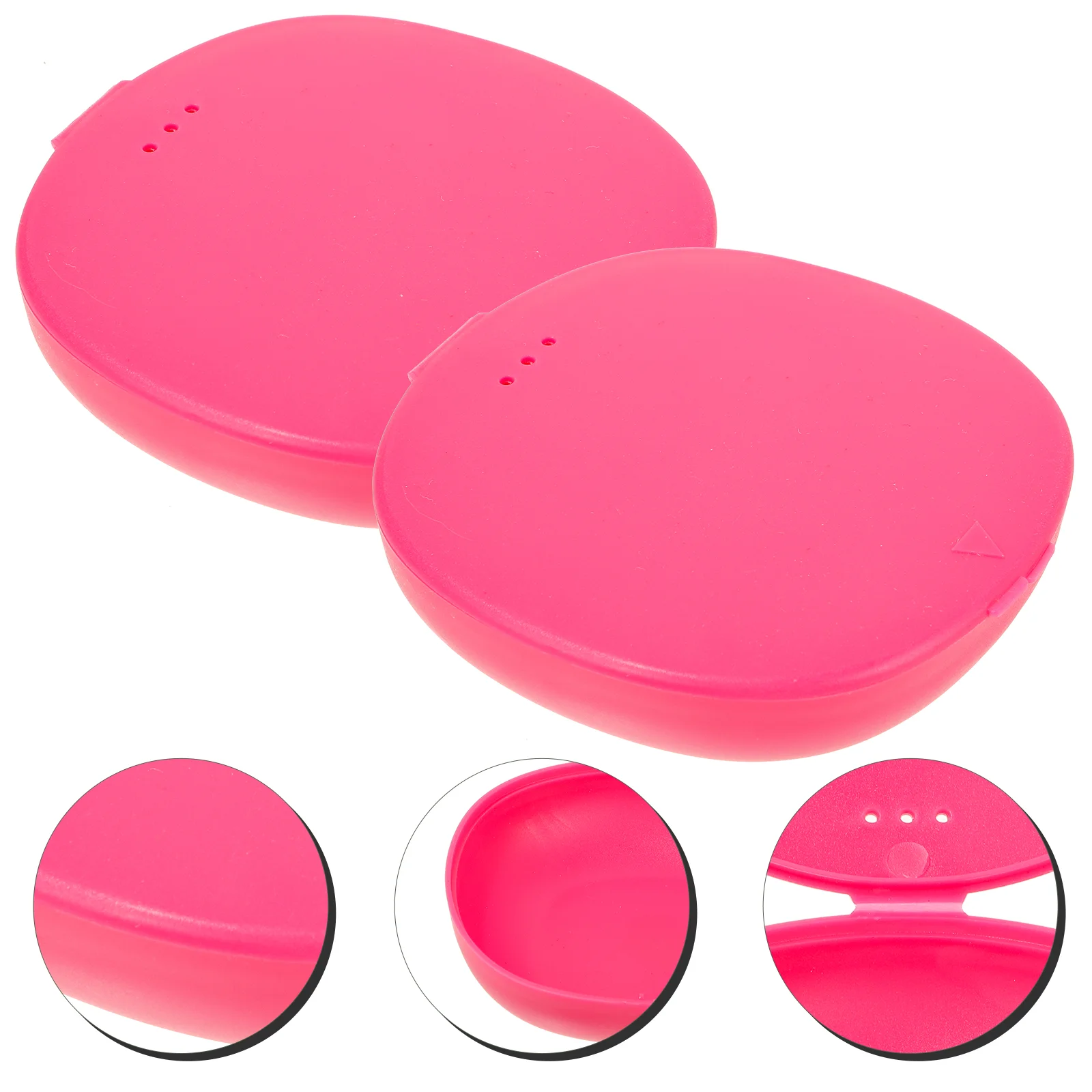 

2 Pcs Cup Menstrual Cups Storage Case Pacifier Holders Cleaner Box Silica Gel Office Silicone Containers