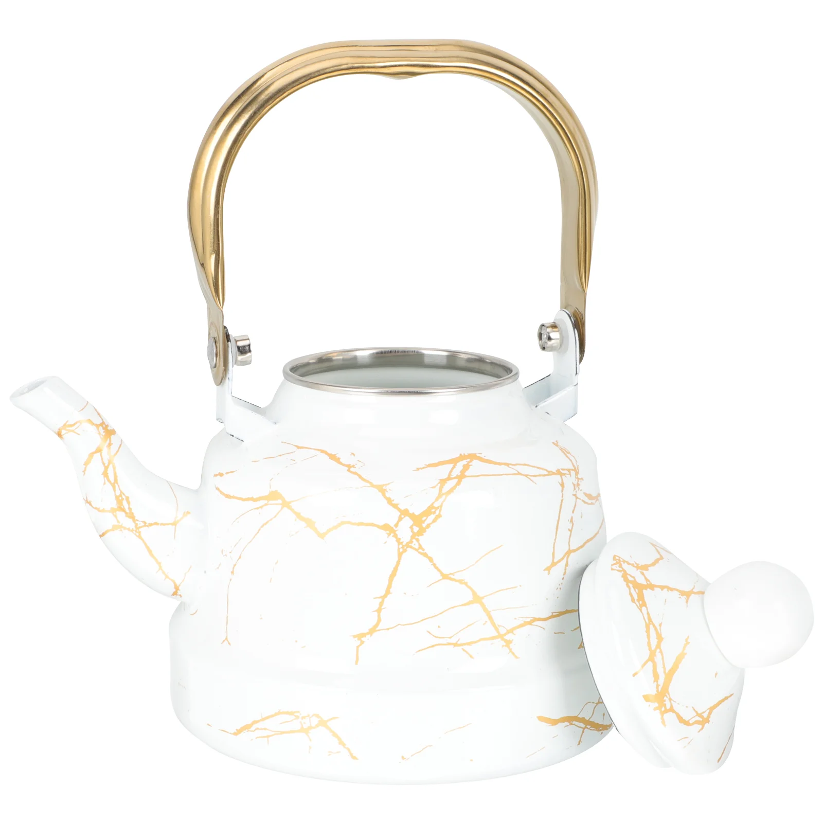 

Wedding Kettle Enamel Tea Kettle Tea Thermal Pots Tea Pots Loose Tea Enamel Kettle Thicken Stock Pot Water Pot