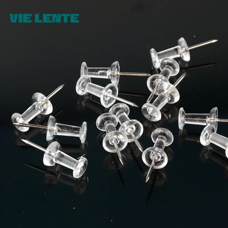 

Прозрачные кнопки-гвоздики Steel+plastic 50/100 шт.