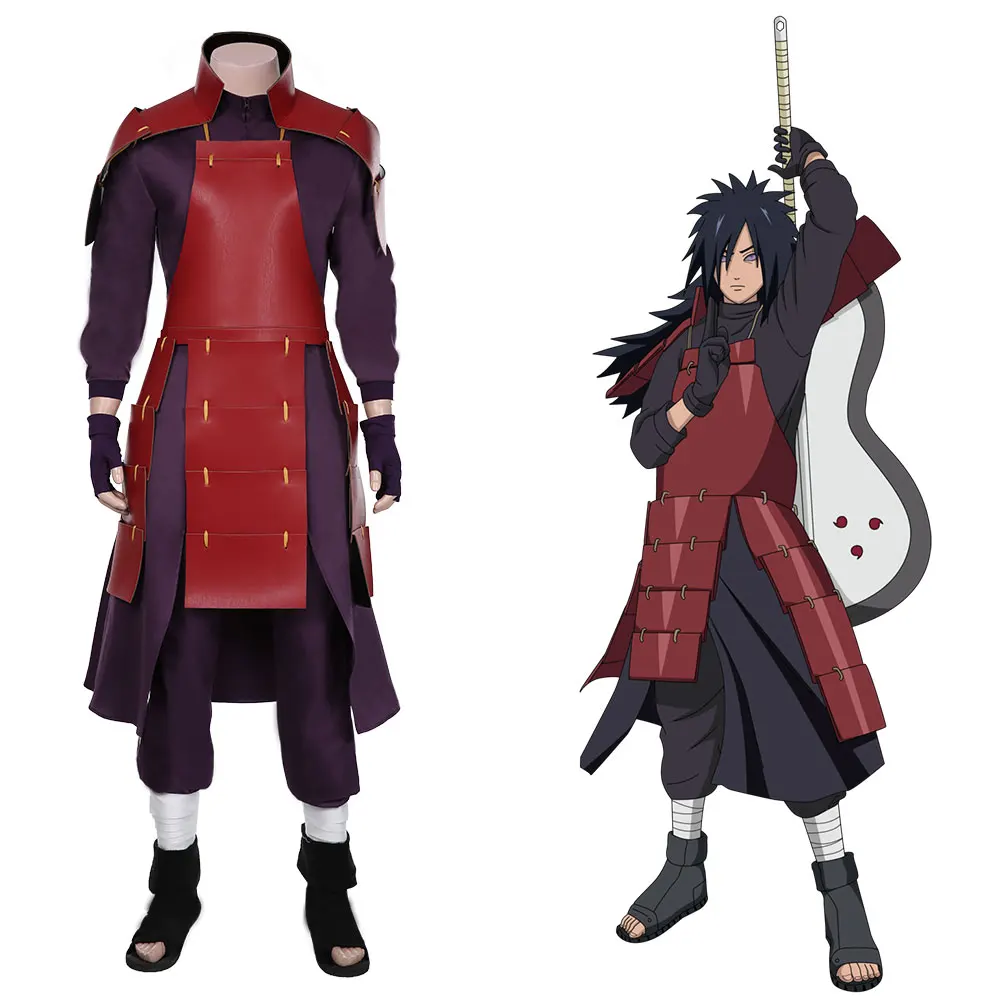 

Костюм для косплея Uchiha Madara, топ и штаны, костюмы на Хэллоуин, карнавальный костюм