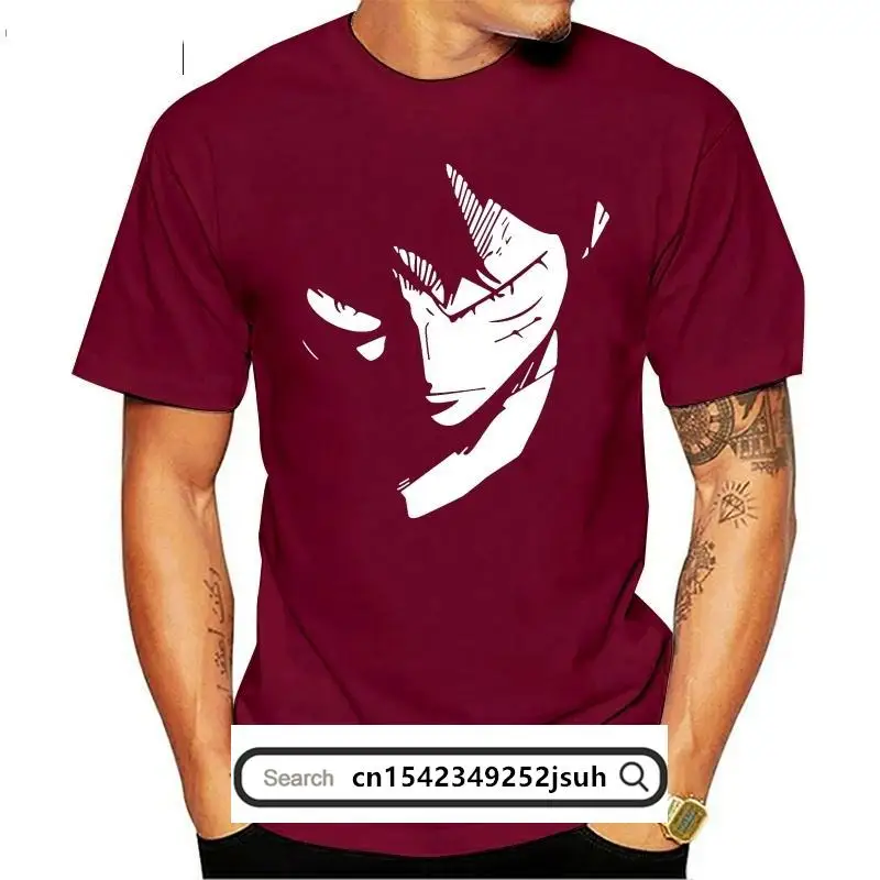 

Omnitee One Piece Monkey D Luffy T-shirt Man's T Shirt O-neck Short Sleeve Cotton Casual Anime Tshirts Mans Tops Tee