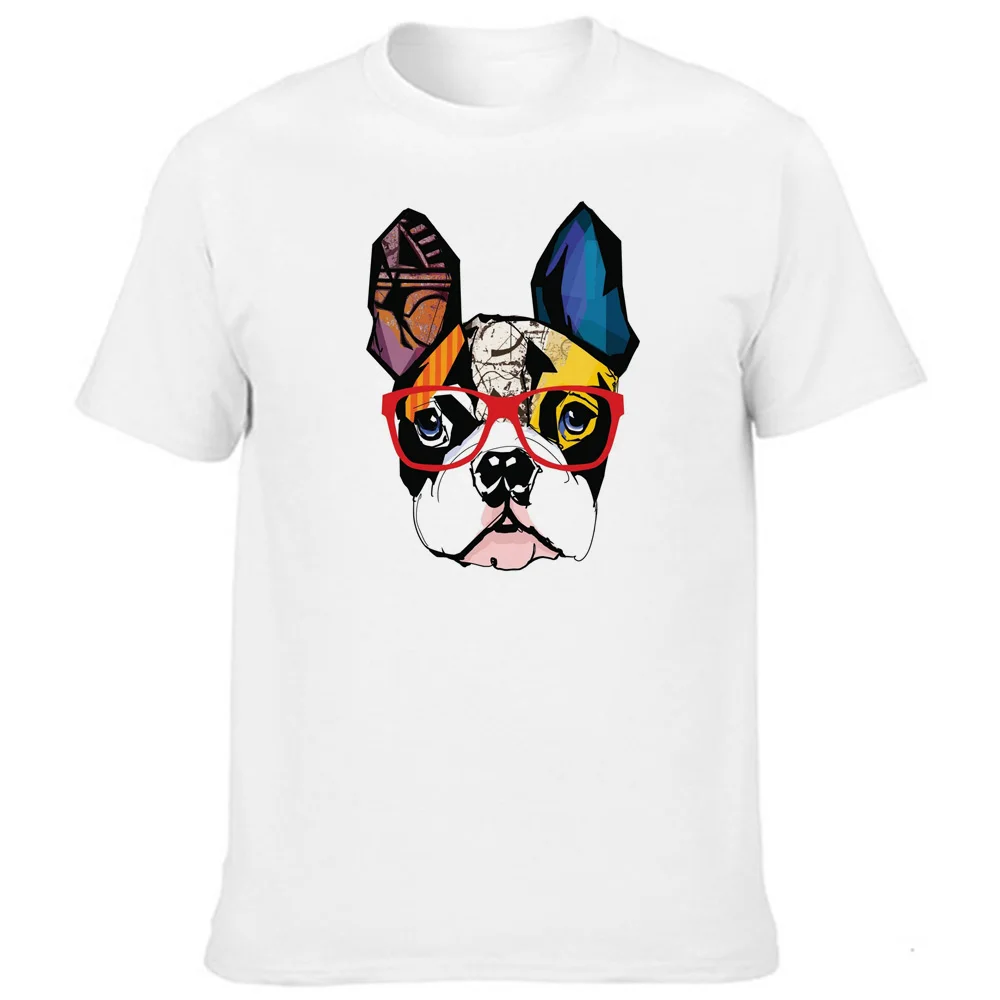 Мужская футболка с коротким рукавом и круглым вырезом принтом |