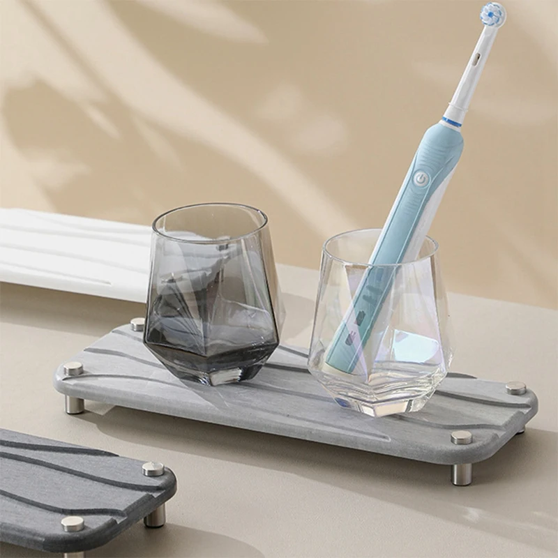 Быстросохнущий камень для раковины в ванную комнату поднос из диатомит