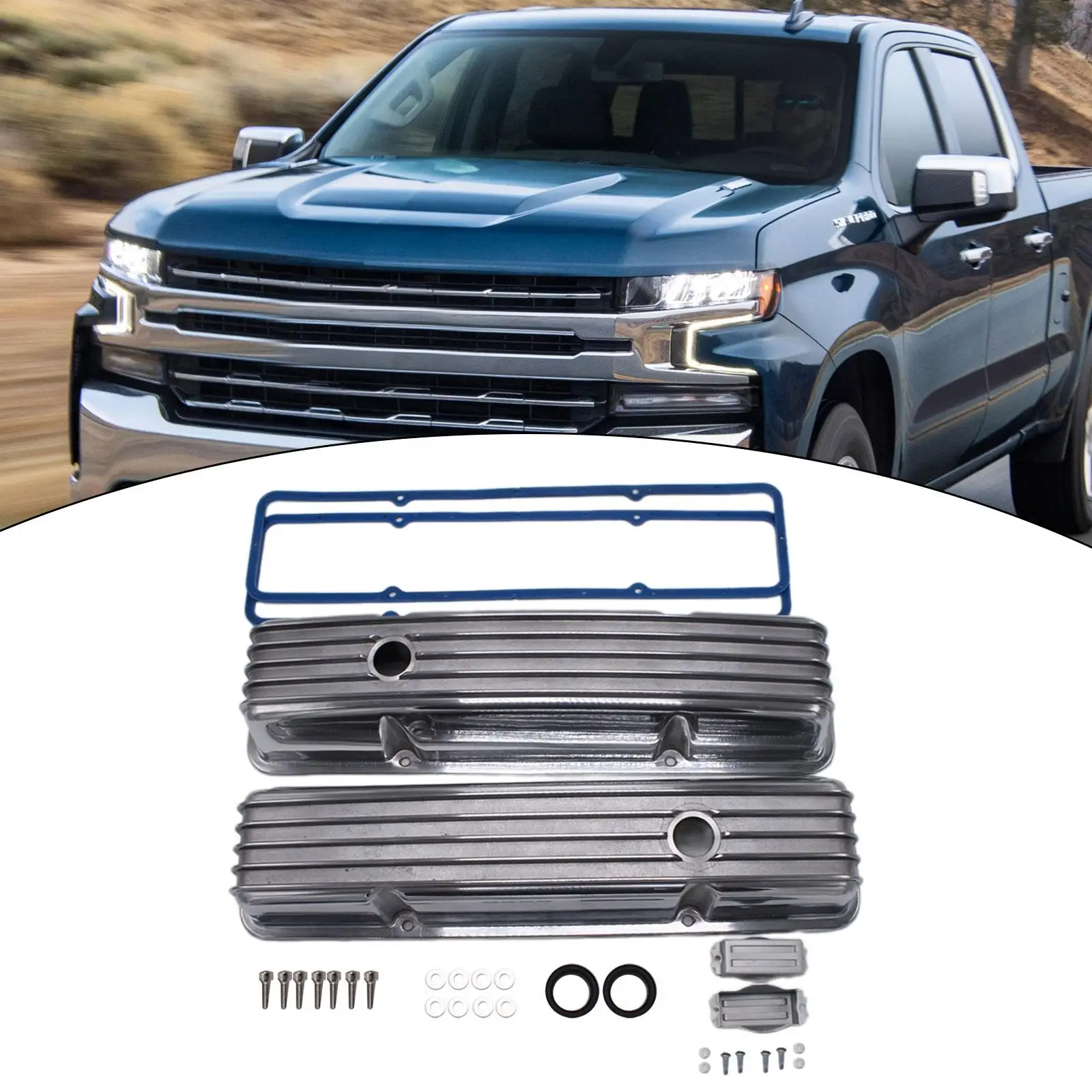 Комплект крышек клапанов высокой плотности с отверстием для Chevy Sbc 283 327 350 400