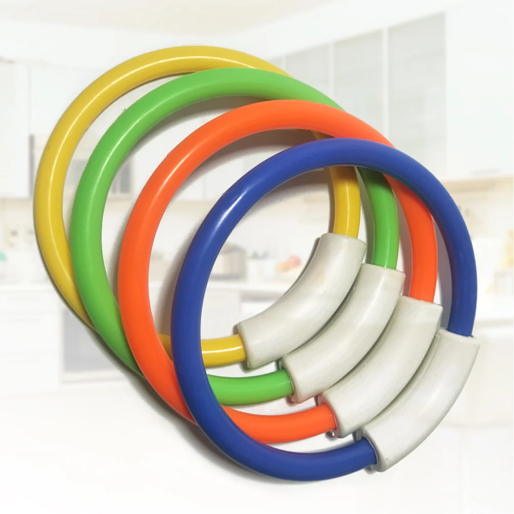 

4pcs Colorful Diving Rings Underwater Swimming Pool Fun Grab Training Accessory Learning for Children Kids