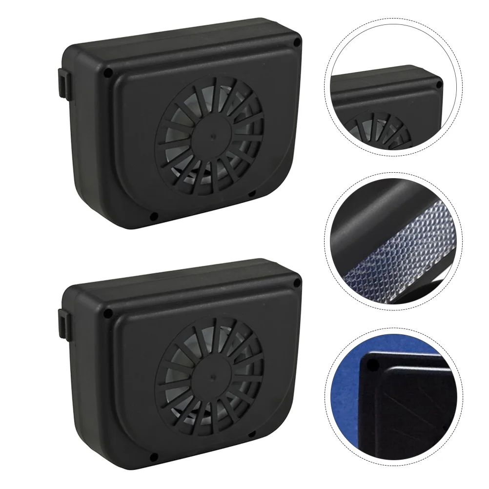 

2pcs Car Air Circulation Ventilation Fan Solar Exhaust Fan Car Exhaust Fan Electronics accessories For cars
