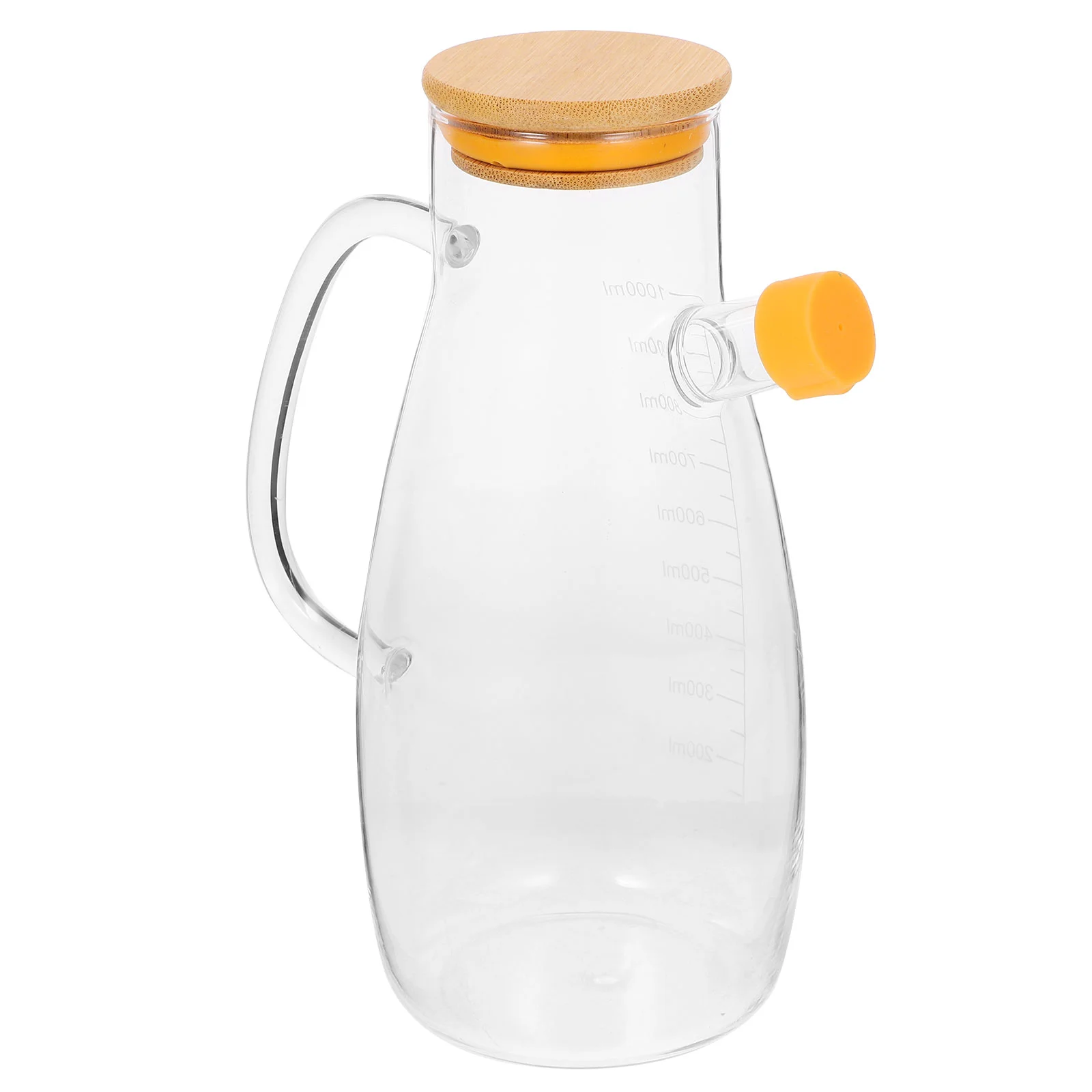 

Glass Oiler Kitchen Bottle Jar with Lid Jars for Pot Dispenser Spout Olive Cruet