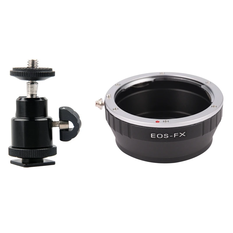

Top Deals 1 Pcs Aluminium Alloy Mini Ball Head & 1 Pcs Camera Adapter