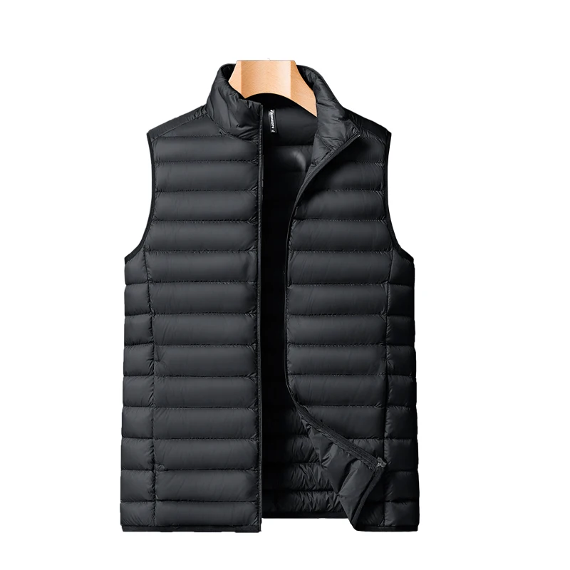 2022 Winter Brand Mens Down Casual Vest Designer Down Dress Vests Homme Fashion Thick Warm Sleeveless Jacket For Men Plus Size