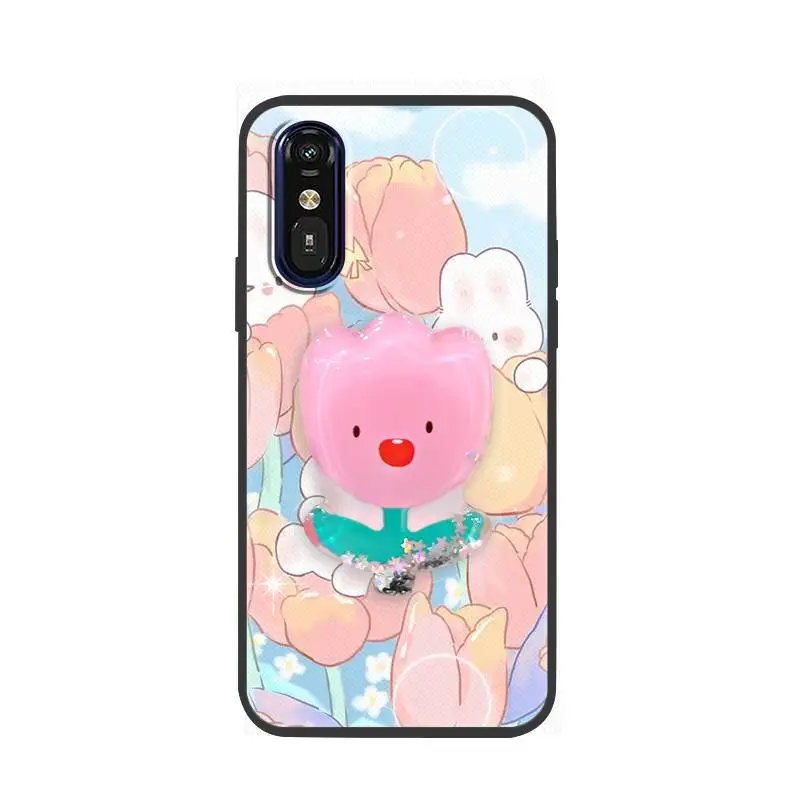 Чехол для телефона из ТПУ с зыбучим песком Fujitsu A401FC/RakuRaku A401FC/MR01