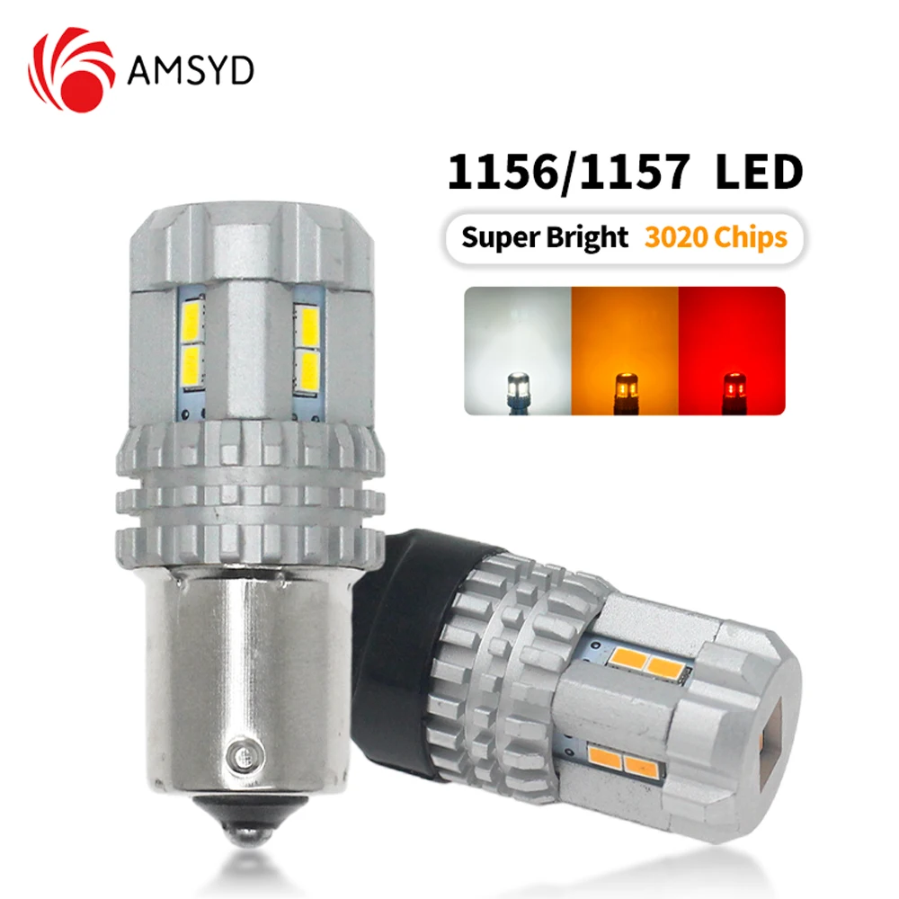 

10pcs Canbus Error Free 3020 12SMD 1156 BA15S P21W LED Turn Signal Lights Bulb 1157 BAY15D P21/5W Lamp 12V