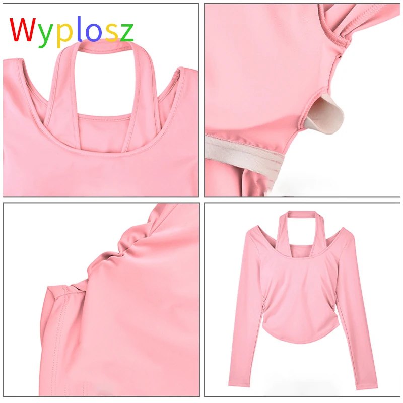 Wyplosz Shirts For Women Crop Gym Yoga Fitness Tops Workout Tight Comfortable Breathable Elastic Quick Drying Cloud Sense Halter