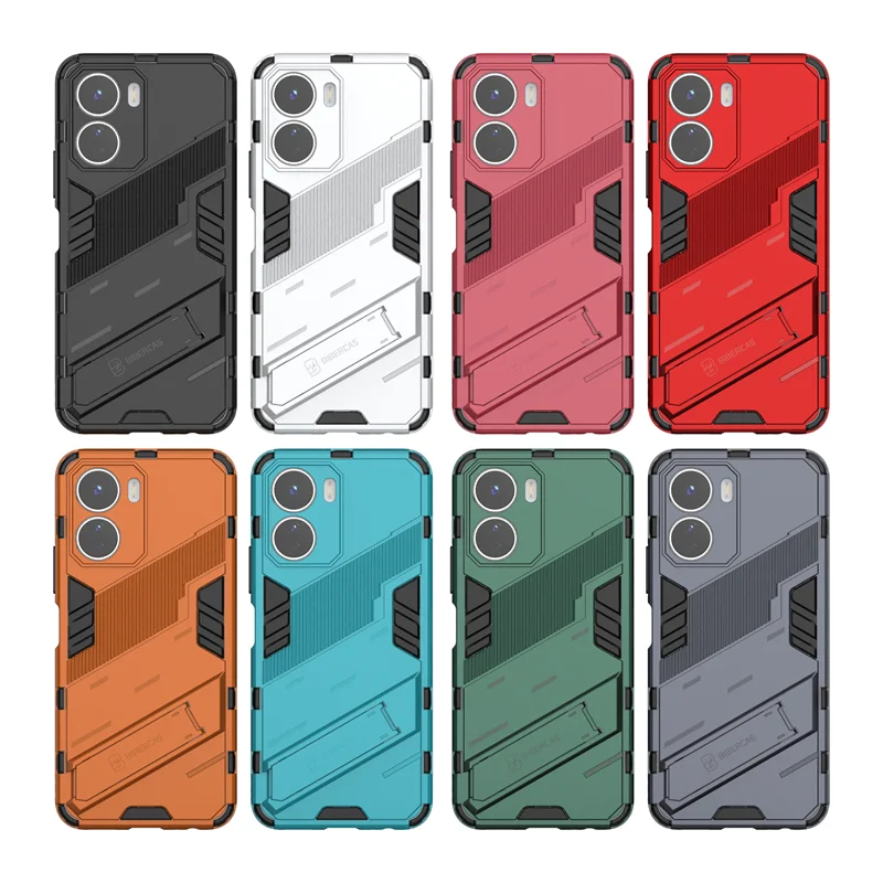 Punk Case For Vivo Y16 Cover For Vivo Y16 Case Shell Coque Fundas Armor Shockproof KidStand Phone Bumper For Vivo Y16