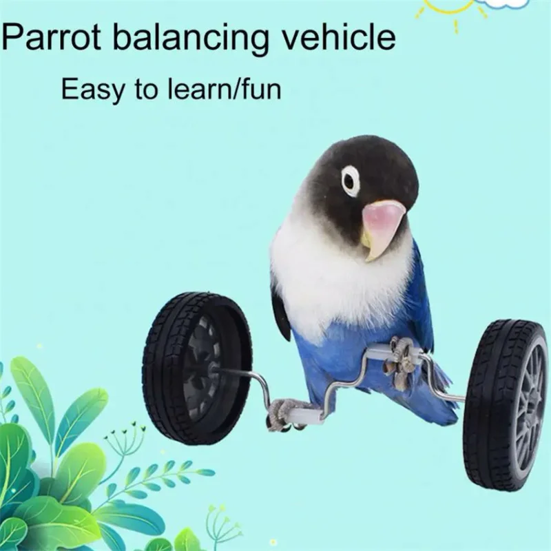Игрушки для птиц велосипед балансирующая игрушка попугаев мини двухрядные