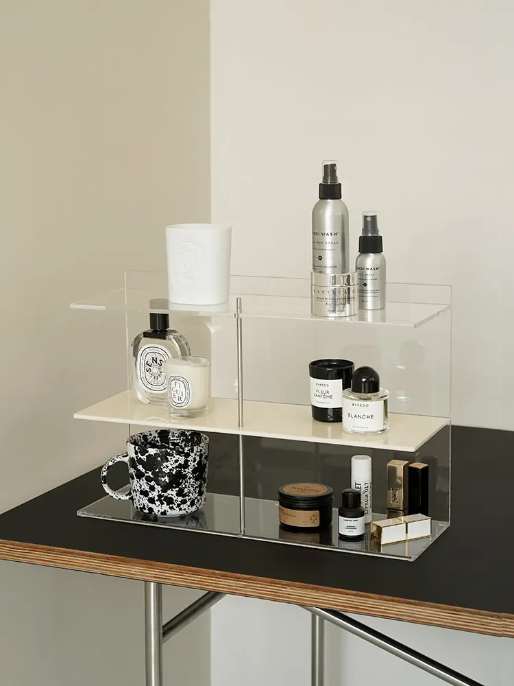 

Акриловый стеллаж для хранения в скандинавском стиле NEW2023, стойка для духов, минималистичные настольные кружки, витрины для косметики, орга...