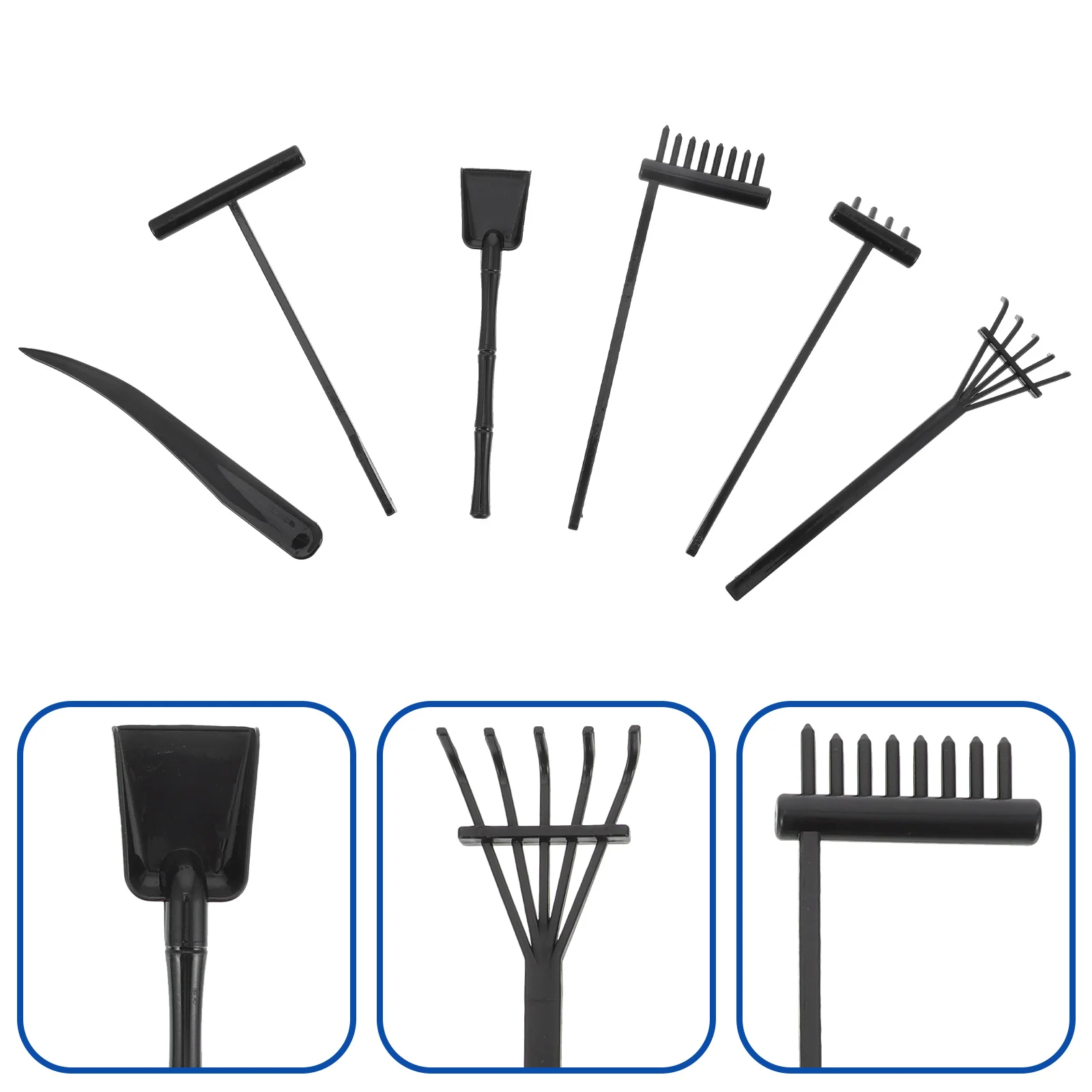 

Garden Zen Rake Mini Sand Tools Sandbox Accessories Rakes Kittool Miniaturemeditation Gardening Tabletop Toy Japanesesupplies