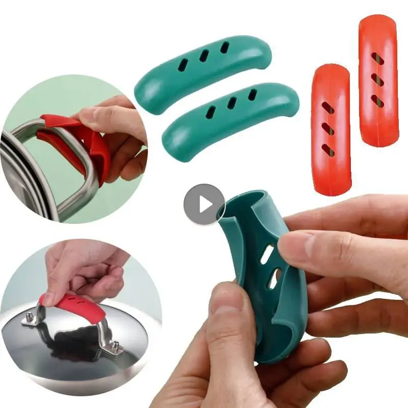 

Нескользящие аксессуары для кастрюль и перчаток для духовки, держатель с зажимом, кухонный кастрюля для ушей, силиконовая ручка, теплоизоляционный варежка для духовки, кастрюля, антилидер продаж