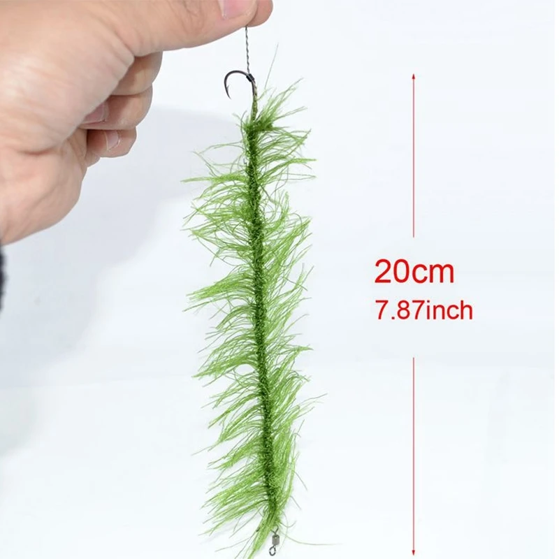Рыболовный крючок Hirisi Weed Carp готовый для комбинированной установки волос готовые