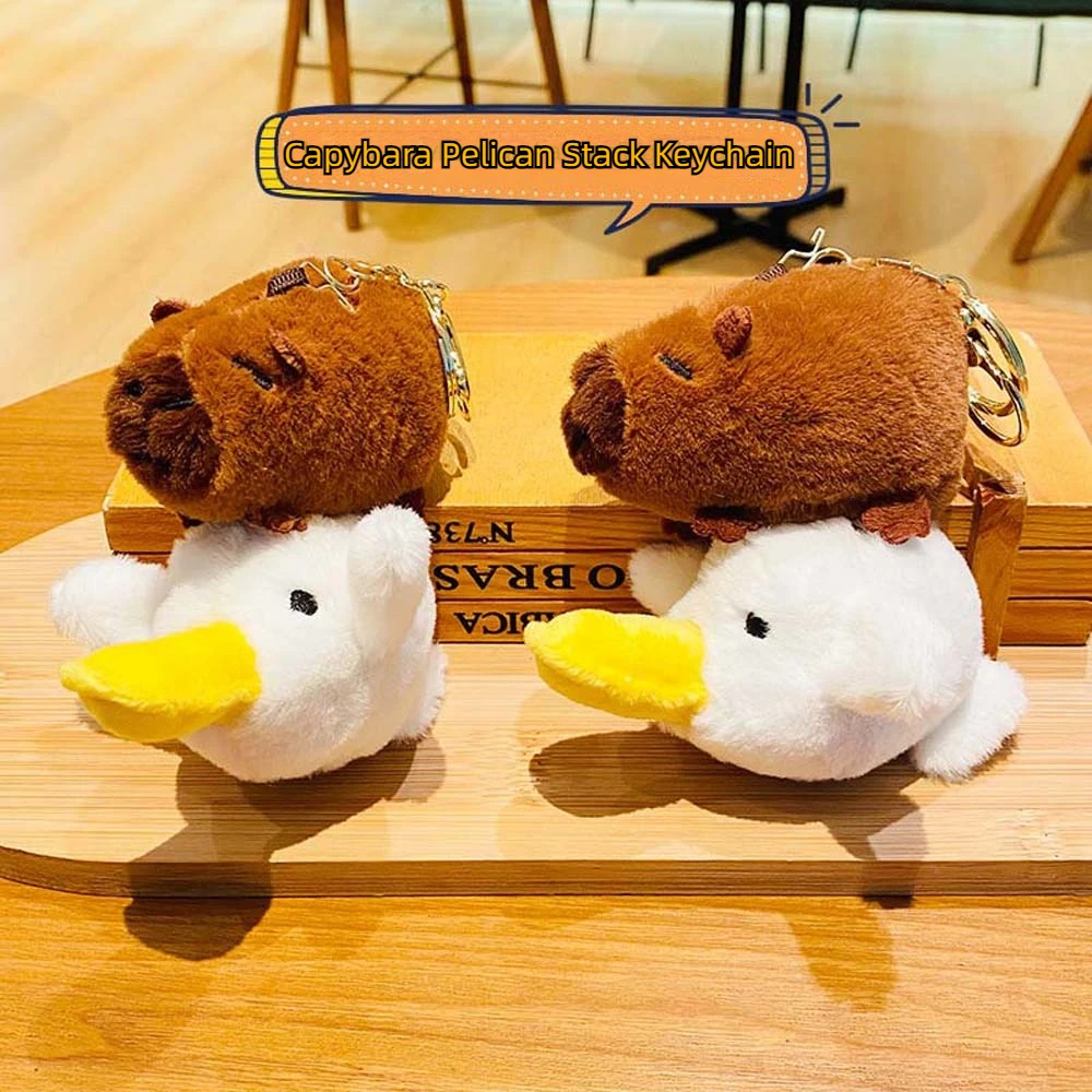 Капибара Пеликан Сток Плюшевый Брелок Подвесные Аксессуары Большой Толстый Гусь