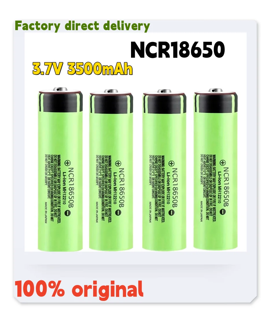 

100% originally 3.7V NCR18650 34B Rechargeable Li-ion battery 18650 3500mah battery