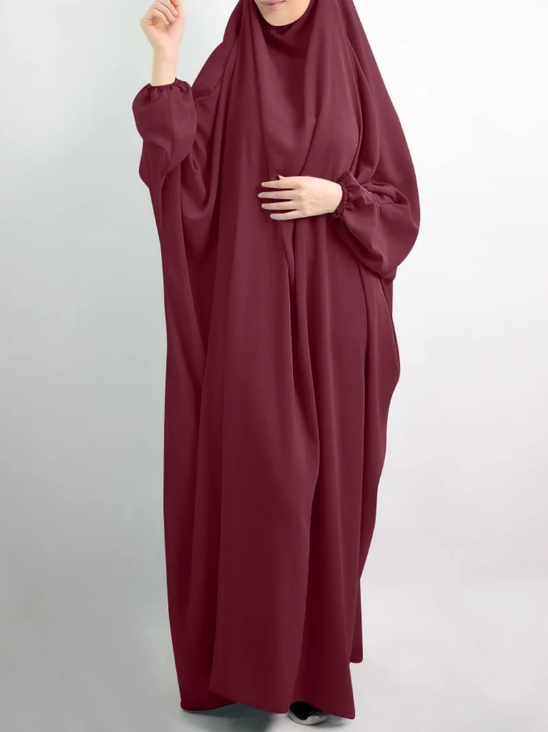 

Donsignet Muslim Dress Women Solid Color Diamonds Robe Muslim Fashion Elegance Dubai Abaya Turkey Long Dress Belt Saudi Arabia