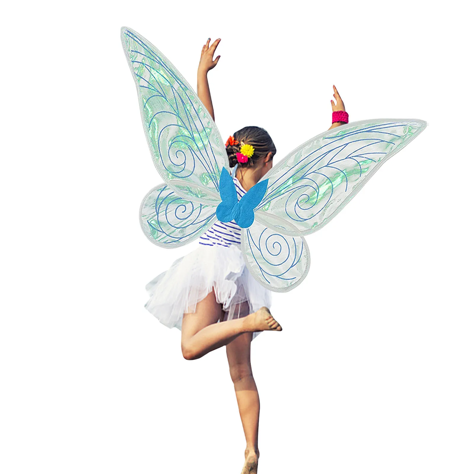 

Fairy Costume Accessories Set Butterfly Fairy Wings And Tiara And Fairy Wand Set For Children Toddler Dressing Up And Play Small