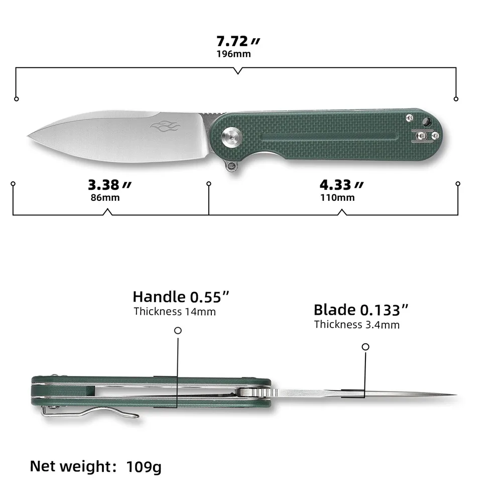 Складной нож Ganzo FH922 Firebird FB уличный Карманный клинок лезвие D2 рукоятка 60HRC G10 2021 |