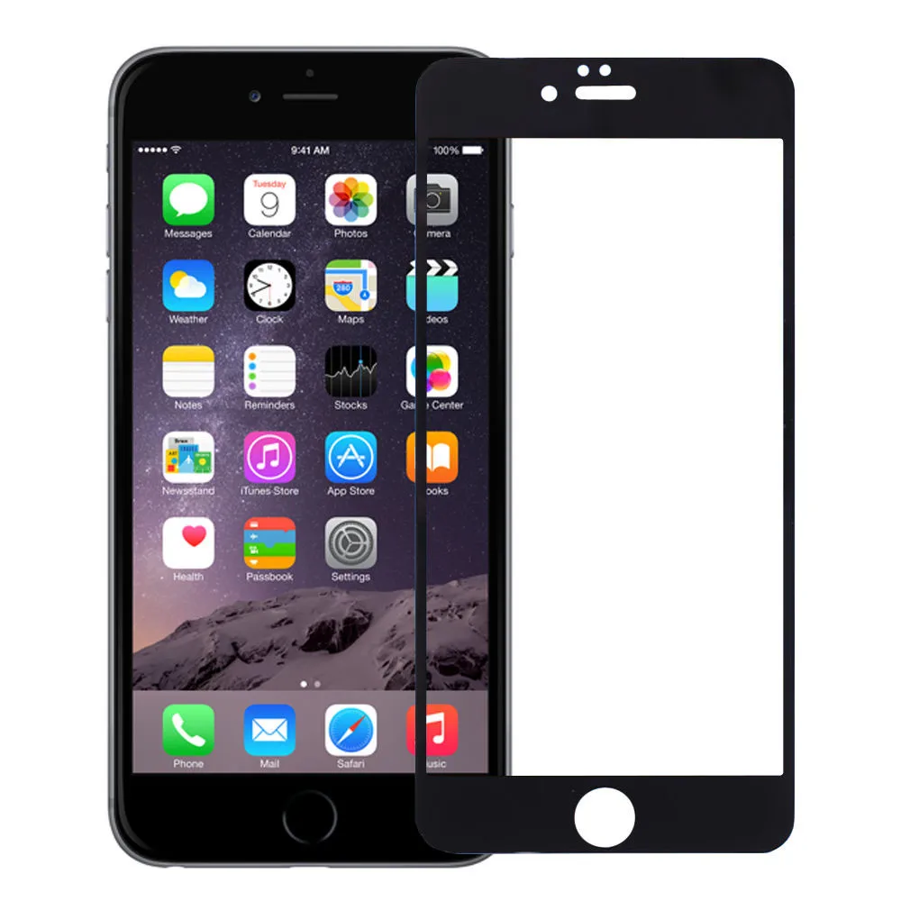 Защитное стекло П/П 4D черное для Apple iPhone 6S Plus |