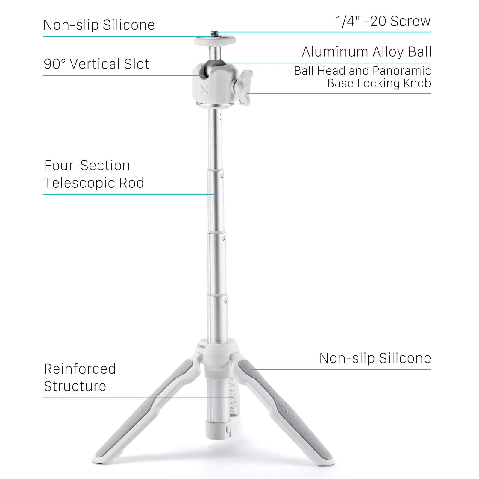 TILTA TT-VT01 Выдвижной штатив для видеоблогов (1 кг) Настольный монопод Tripe Мини-штатив
