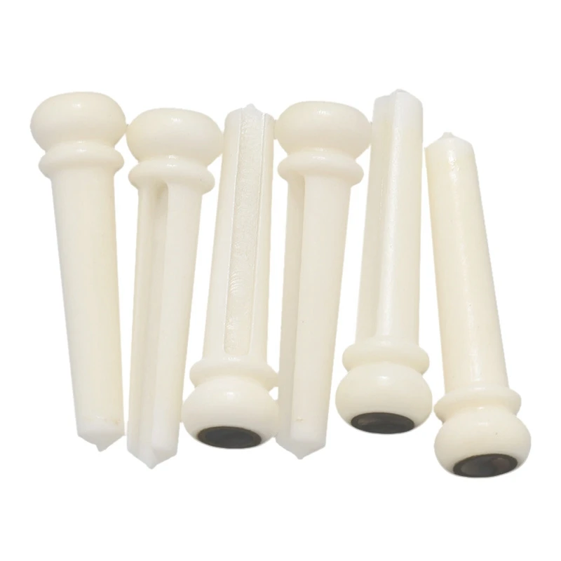 

6 шт./компл., гайки и седловые мостовые штифты для акустической народной гитары