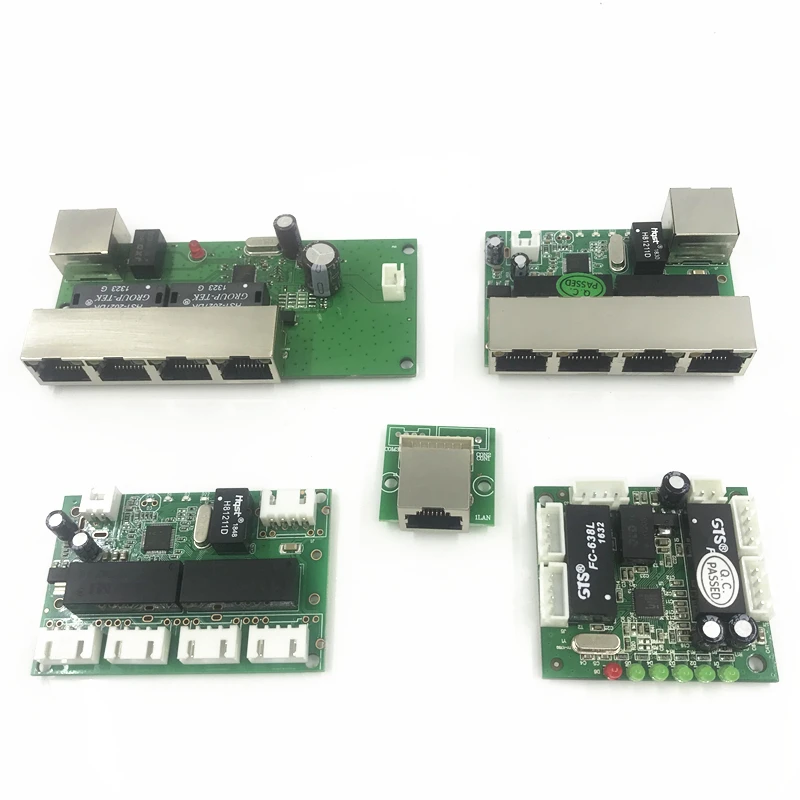 5 port ethernet switch   circuit board for ethernet switch module 10/100mbps 5 port PCBA board OEM Motherboard   network rack