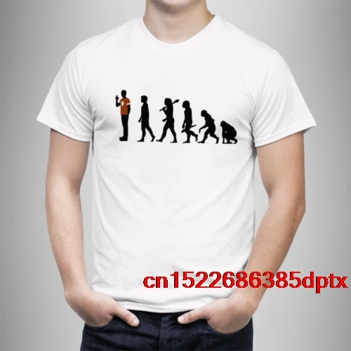 Camiseta Теория большого взрыва-футболка Шелдона Купера эволюции Мужская футболка